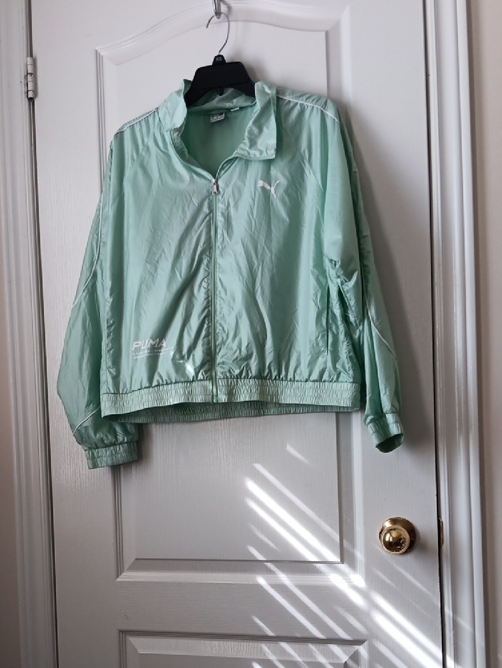 Puma Women's Mint Green Bomber Jacket